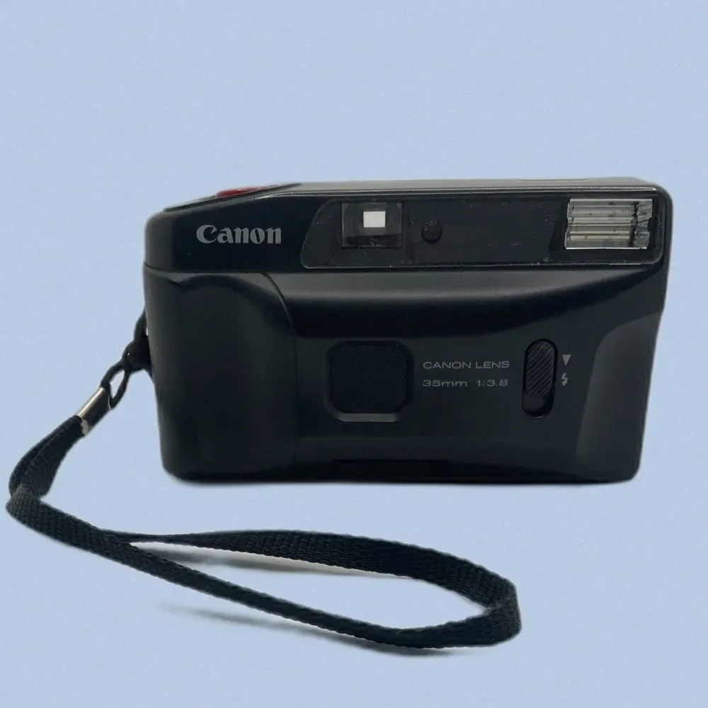 vintage 90s canon snappy ez 35mm film camera point‎ and shoot automatic flash - Picture 2 of 6